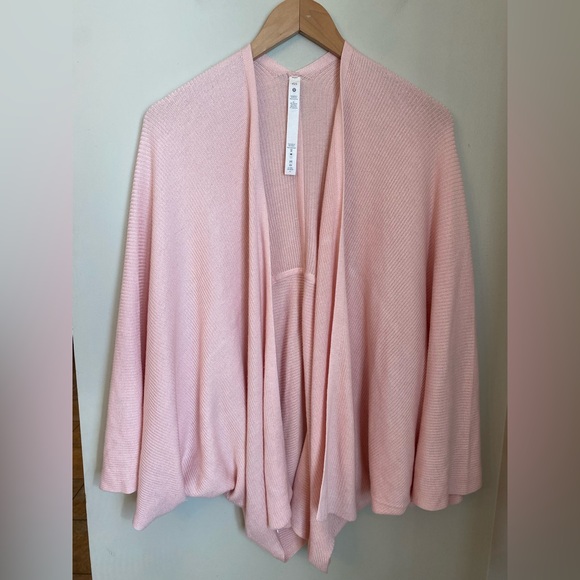 Lululemon Cashlu Knit Textured Wrap Pink Mist Size XS S - Picture 2 of 14